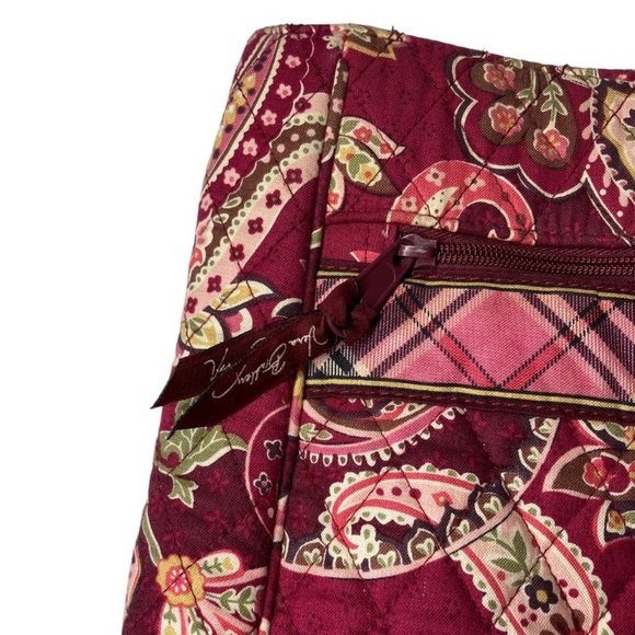 Vera Bradley Retired Piccadilly Plum Laptop Shoulder Bag - Picture 2 of 10